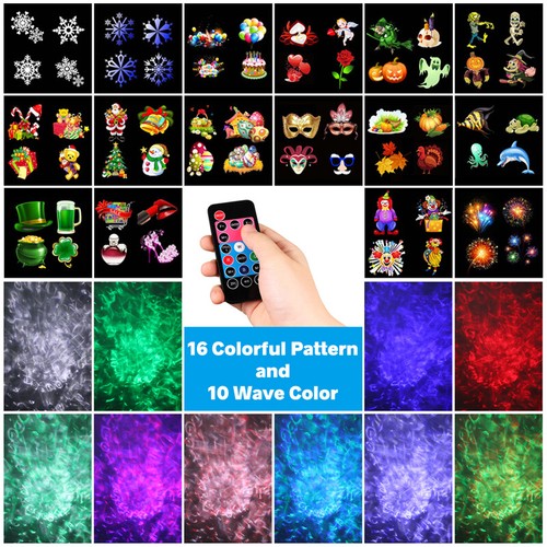 Christmas LED Projector Light Moving Outdoor Landscape Stage Xmas Lamp 26 Effect