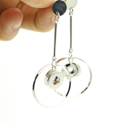 Snap button deals earrings