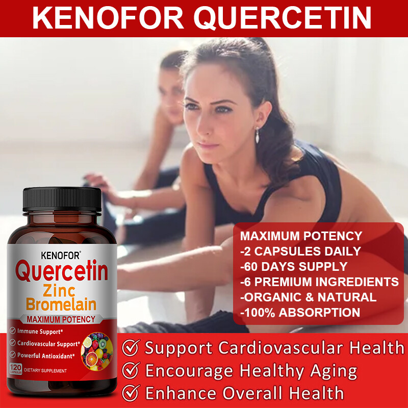 Kenofor Quercetin with Bromelain and Zinc Capules -Energy Boost & Immune Support