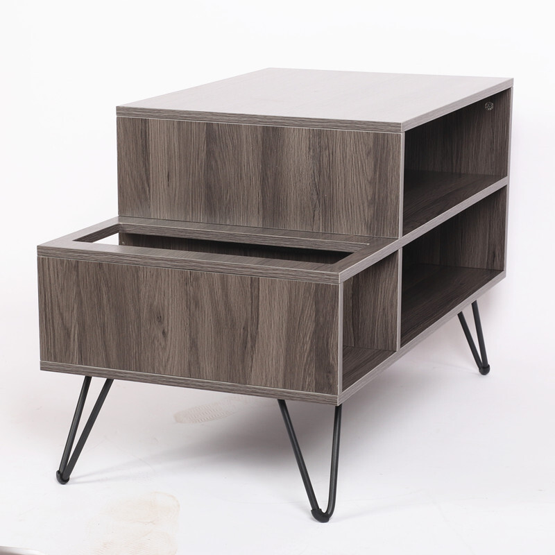 Wooden CD Rack Stand TV Cabinet Beside Table Record Player Display Storage Shelf