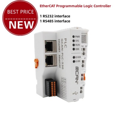 EtherCAT Programmable Logic Controller PLC Module 4-Core Processor GCAN-PLC-530