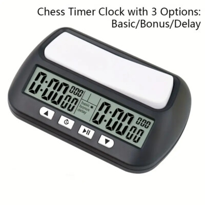 【NEW】Professional Digital Chess Timer ABS Material, Count Up/Down, . . .
