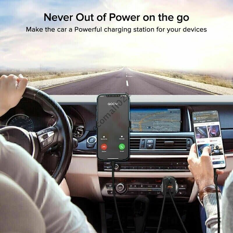 30W Type-C Fast Charging Adapter Dual USB Car Charger for iPhone 14 13 Pro Max