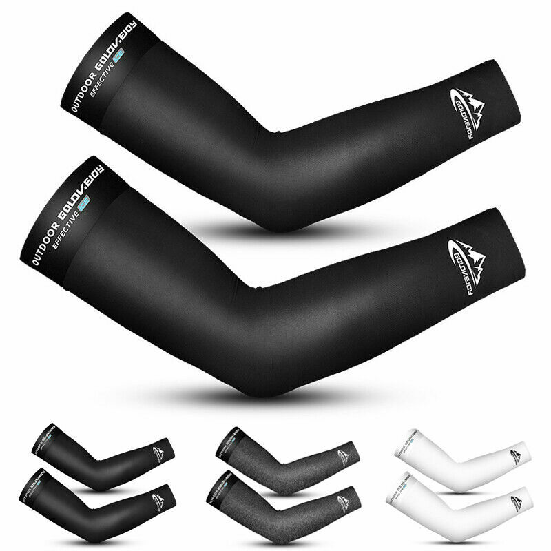 Cooling Arm Sleeves UV Sun Protection Golf Sports Outdoor Cycling Biking Cover