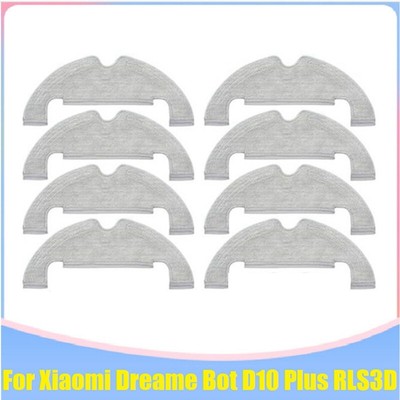 8Pcs Washable Mop Cloth for   Bot D10 Plus RLS3D Robot Vacuum Cleaner3515