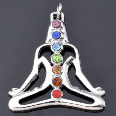 EPIC STONE- Natural 7-Point Meditation Pendant- Gem Beads- Reiki Chakra