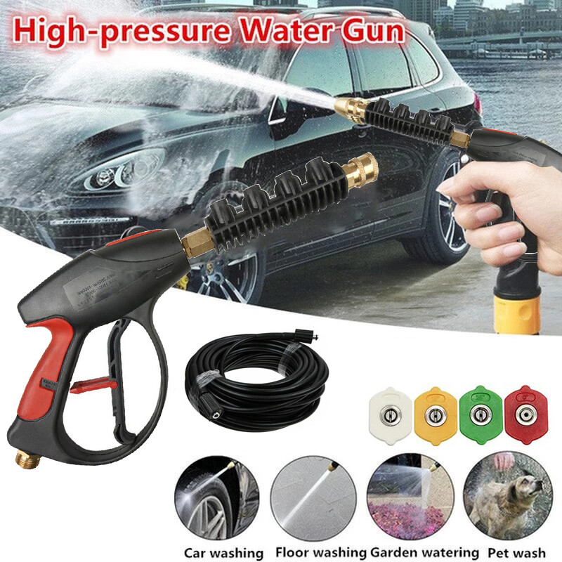 4000PSI High Pressure Car Home Power Washer Spray Gun Wand Lance Nozzle Kits