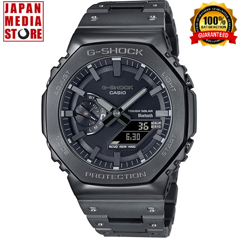 Pre-owned Casio G-shock Gm-b2100bd-1ajf Black Full Metal Analog Digital Men`s Watch Japan