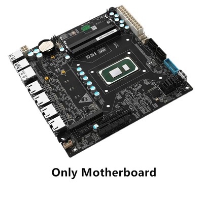 6 Bay NAS Motherboard 11th Gen Intel i7 i5 i3 4x i226 2.5G 6xSATA Firewall Board