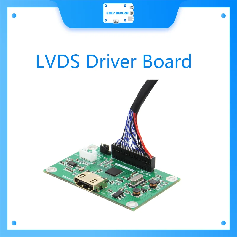 LVDS Driver Board / LVDS to HDMI-compatible Adapter Converter Supports 1080P Res