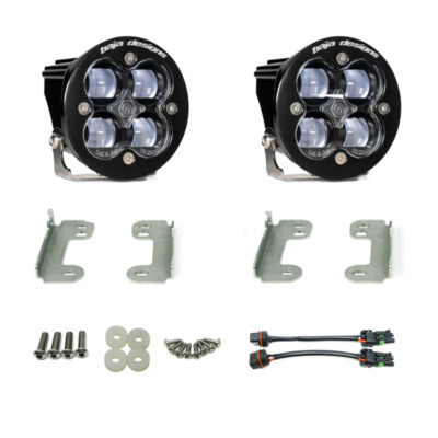 Baja Designs Fog Squadron Sport Fog Pocket Kit for 18-20 Jeep Wrangler JL Sahara