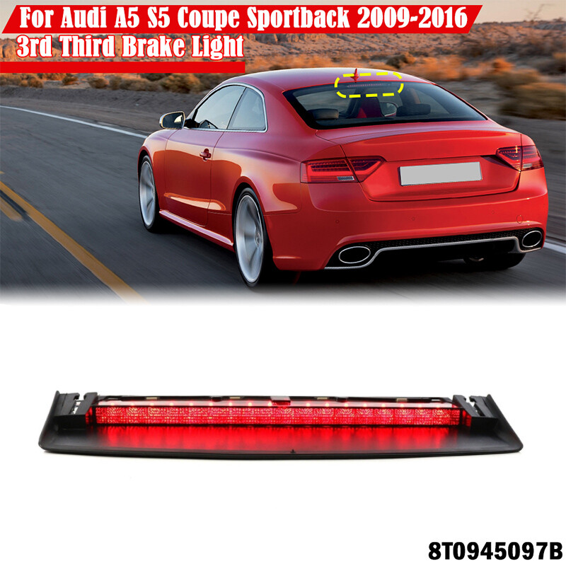 Terza Luce Di Stop Posteriore Per Audi A5 S5 Coupe Sportback, Codice OE 8T0945097B, A LED, Migliora Visibilità E Sicurezza