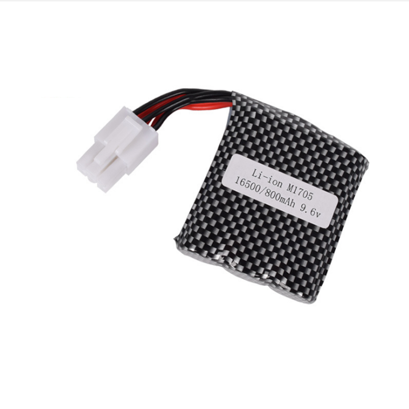 16500 9.6V 800mAh EL-6P Plug 15C Battery For RC High Speed Toys Car 9115 S912