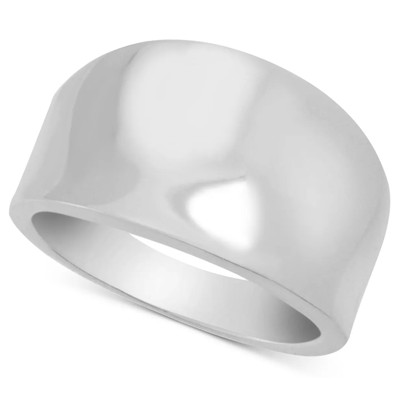 AND NOW THIS Polished Statement Ring in Silver Plate