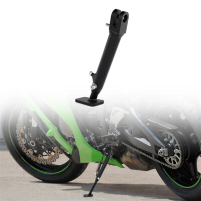 Fit For Kawasaki ZX-10R 2016-2025 Adjustable Kickstand Side Stand Drop Leg Black