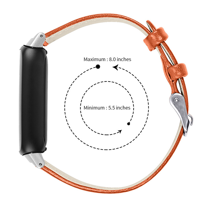 For Fitbit Inspire 3 Slim Genuine Leather Wristband Band Replacement Strap