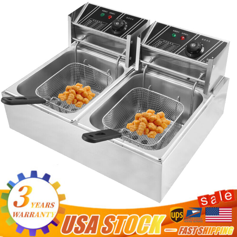 Deep Fryer Petroleum Gas 2basket Stainless Steel