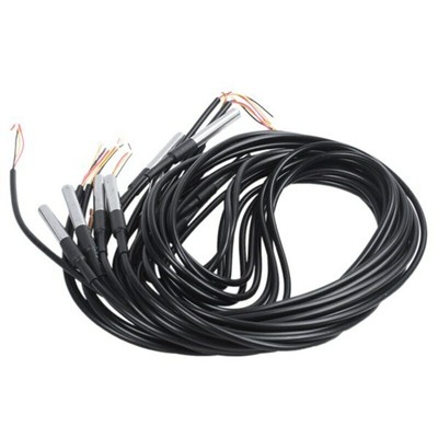 Sensor 20Pcs/Lot Waterproof DS18B20 Digital Temperature Probe Stainless 18B20 