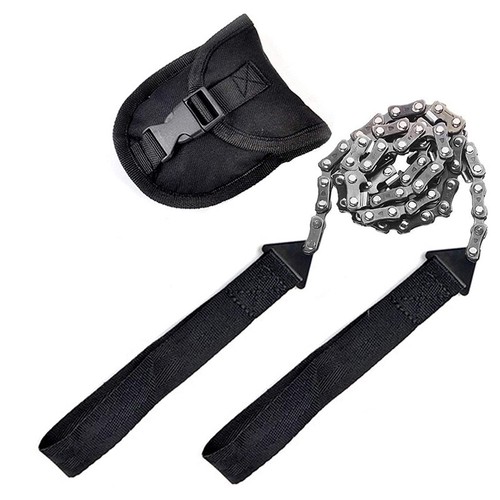 Carbonstahl Gürteltasche Outdoor Handkettensäge Survival Hand Säge Kettensäge