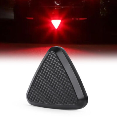 Universal RED Car Style Triangle LED Rear Stop Tail Third Brake Light Lamp 12V
