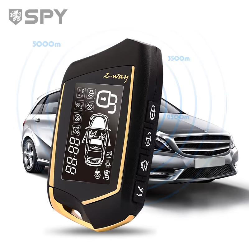DC 12V 2-way Car Alarm System Universal Automatic Remote Start Lcd Smart Key wit
