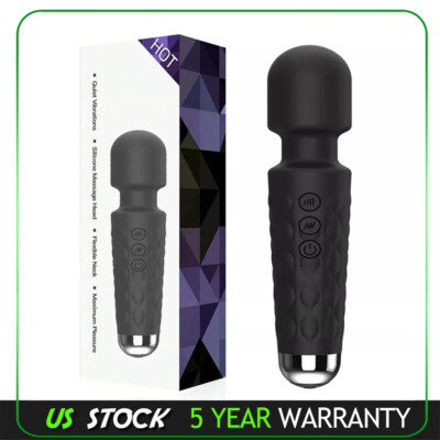 Handheld Massager 20 Speeds Wand Vibrating Massage Magic Full Body Therapy Motor