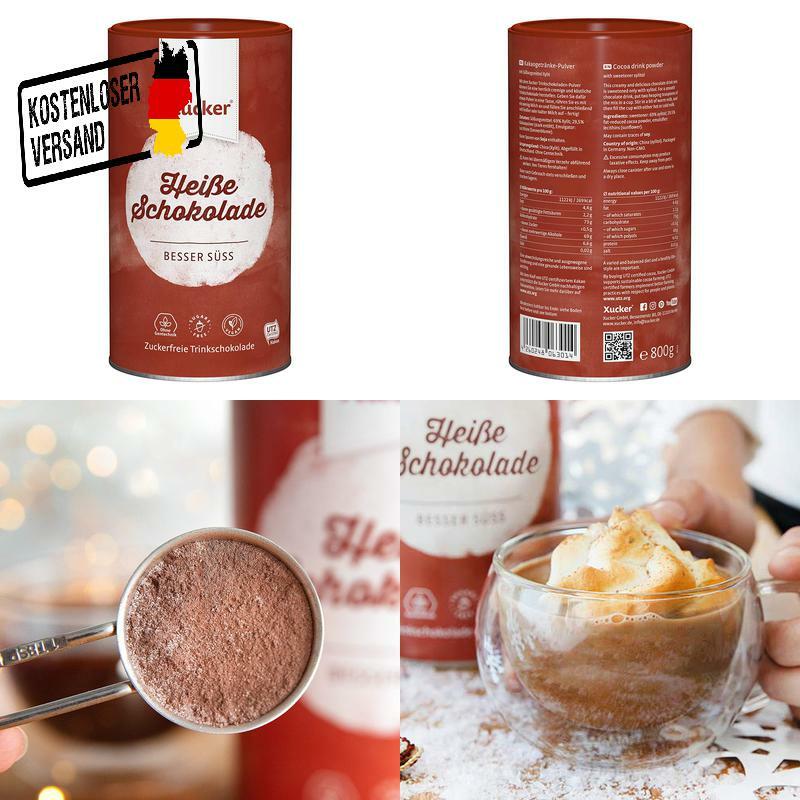 Xucker Heiße Schokolade Ohne Zucker - Leckere Trink-Schokolade Mit Xylitol Birk