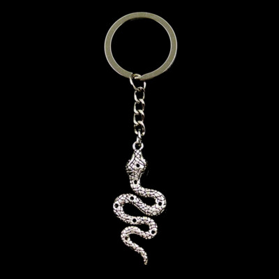 Irregular Winding Snake Pendant Keychain Hip-hop Punk Style Pendant Bag ParJO
