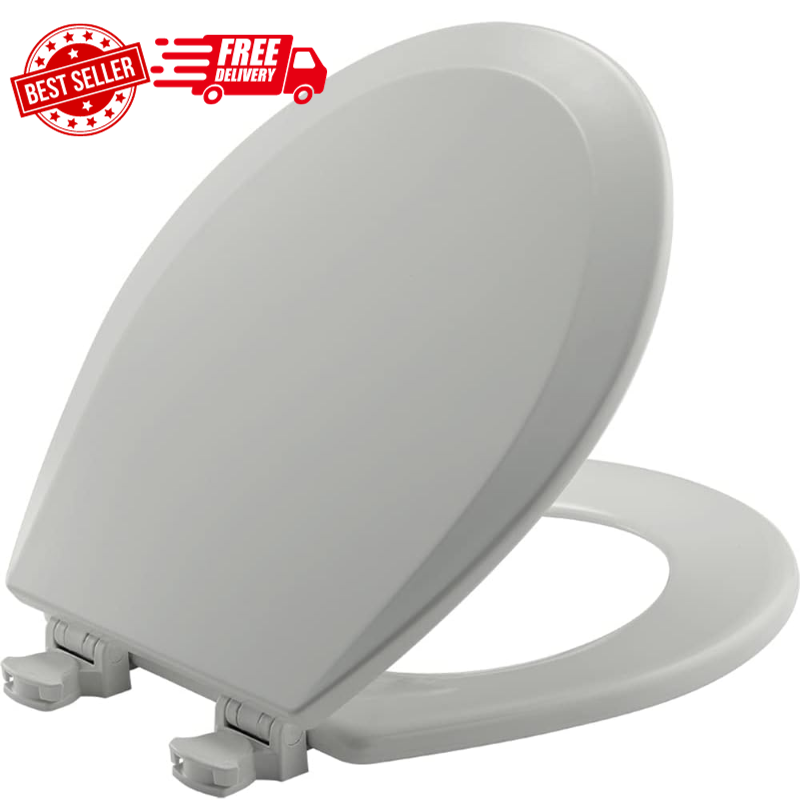 Bemis 500EC 062 500EC062 Toilet Seat, 1 Pack Round, Ice Grey