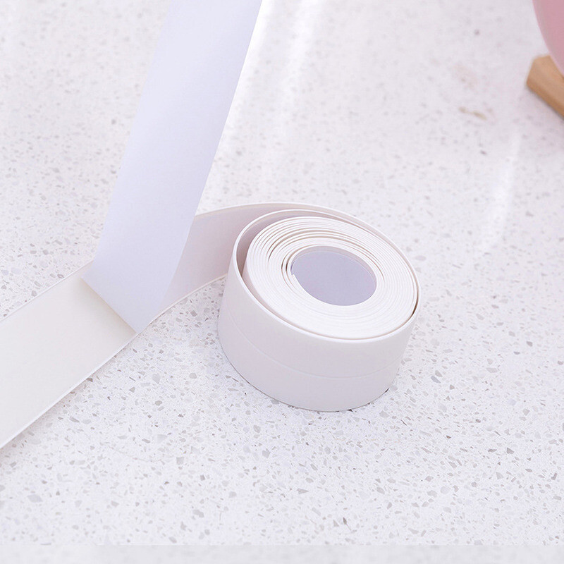White Waterproof Mildew Tape Home Kitchen Wall Corner Seam Sticker Decors DIY