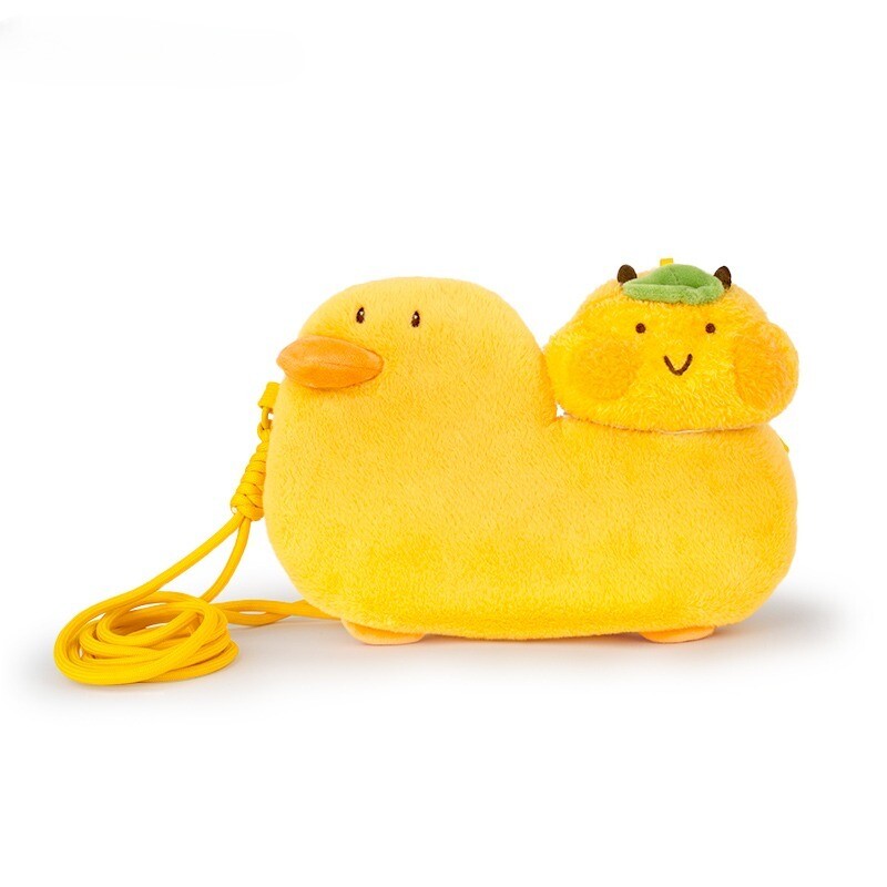 Damen Mädchen Süß Plüsch Biene Umhängetasche Ente Auto Form Schultertasche Klein