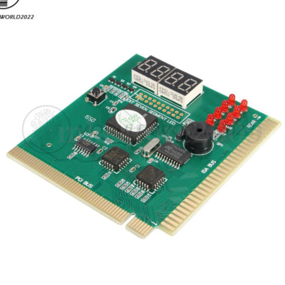 PC Motherboard Analysis Diagnostic Card 4-Digit LED PCI/ISA POST Code Analyzer