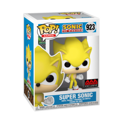    Funko Pop SUPER SONIC #923  AAA Anime Exclusive  *Not Chase* W/Protector