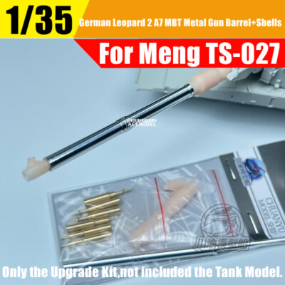 1/35 German Leopard 2 A7 MT Metal Gun Barrel+Shells Upgrade Kit for MENG TS-027