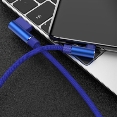 90° Degree For Samsung Galaxy Android Type C USB C Fast Charging Charger Cable