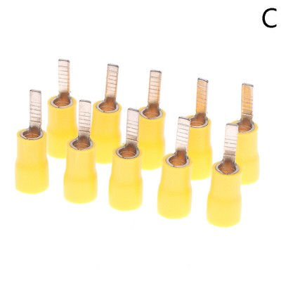 20Pcs DBV1.25-10 DBV2-14 DBV5.5-10 Chip-shaped Plug-in Insulated Blade Termin:yq