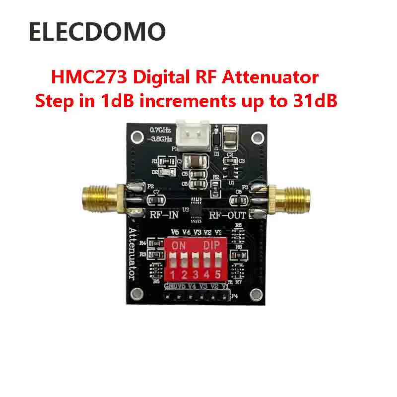 HMC273 Module 5-digit RF attenuator HMC273 0.7-3.8GHz Step 1dB to 31dB Error 0.2