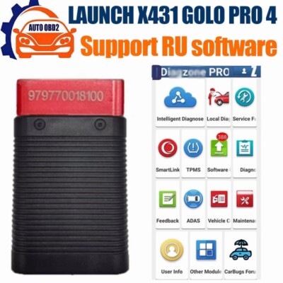 LAUNCH X431 GOLO P-RO 4.0 OBDII Bluetooth Scanner PK DBSCAR5 THINKDIAG OBD 2