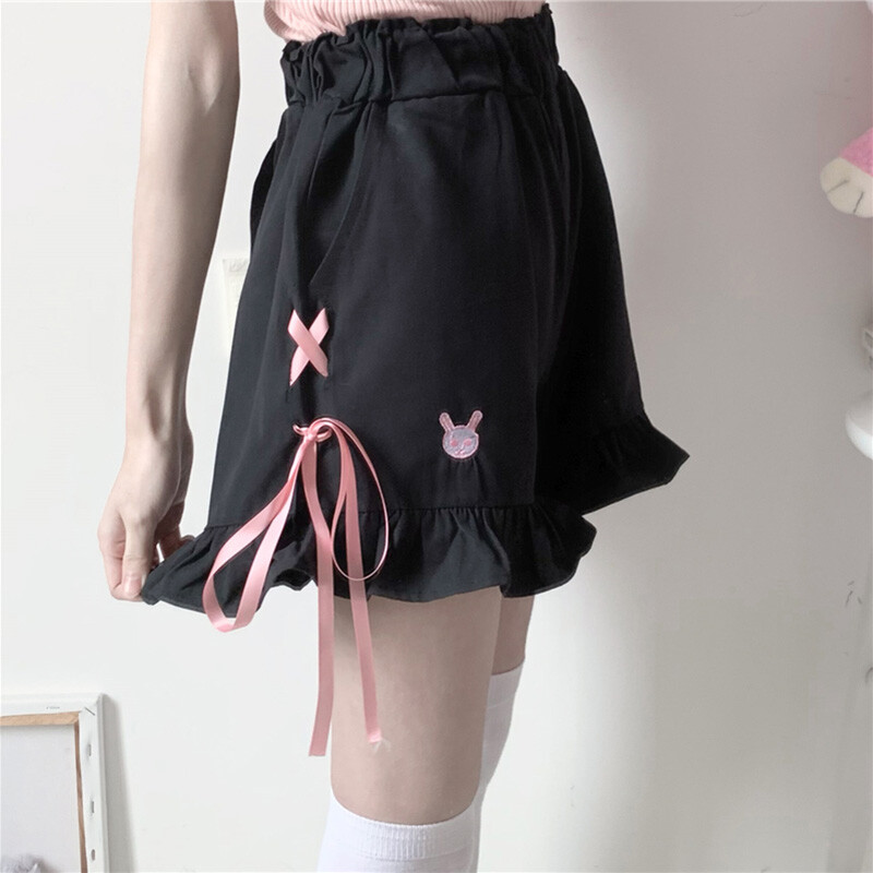 【ヌキテパ】CRIMP COTTON FRILL PANTS かわいい Cotton Poplin Frill Pants | Pasand by ne Quittez pas