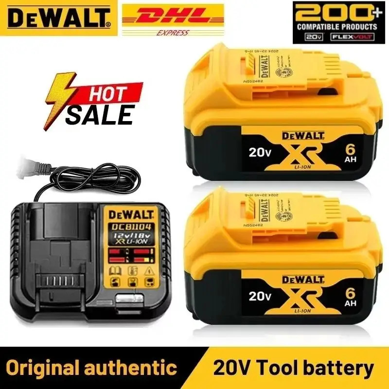 Original Battery 20V/60V 6Ah 9Ah MAX FlexVolt for DCB606 DCB200 DCB205 DCB206 DC