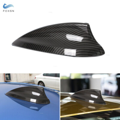 1*New ABS Carbon Fiber Roof Shark Fin Antenna Cover For BMW F22 F30 F34 G30 G20