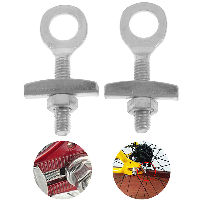 2PCS Fixed Gear Bicycle Chain Adjust Bolt Commuting Bike Chain Tensione-JN