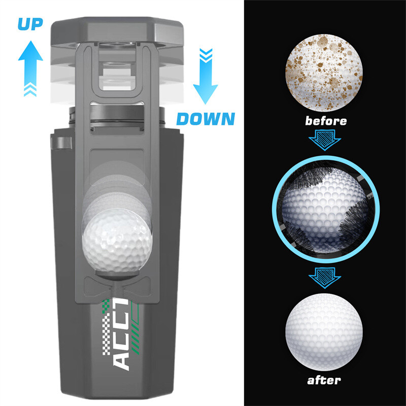 Portable Golf Ball Cleaner Washer, Golfer'S Training Kit with Golf Ball Towel