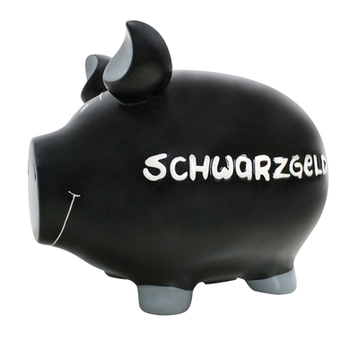 KCG Riesen Sparschwein XXL SCHWARZGELD Monsterschwein Geldgeschenk schwarz, NEU