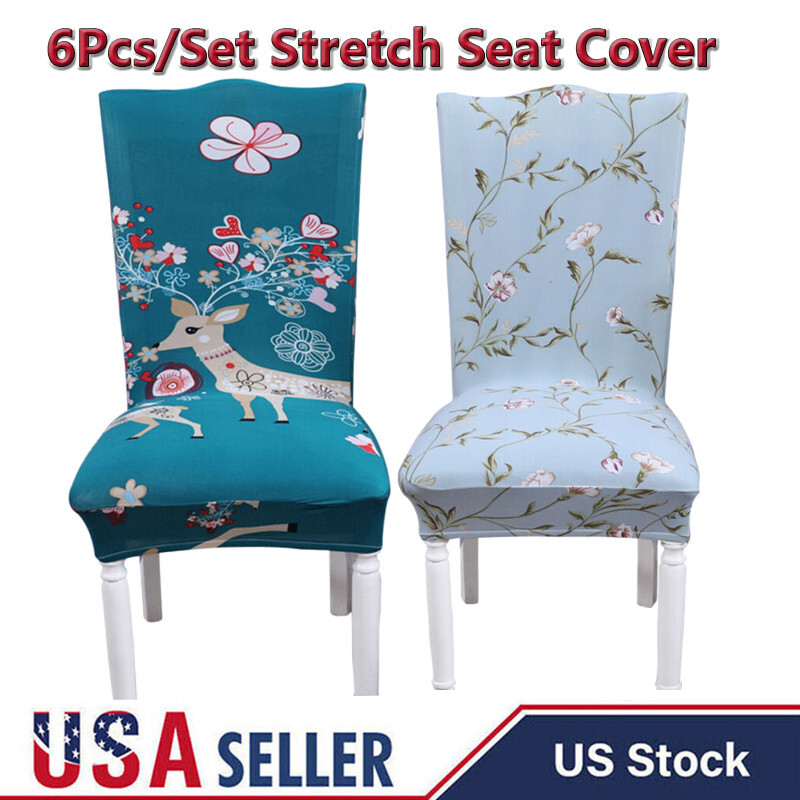 6Pcs Comfortable Stretch Milk Silk Print Pattern Family Part