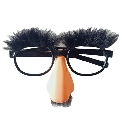 Halloween Disguise Glasses And Mustache Funny Adult Big Nose Festival Suppl C2