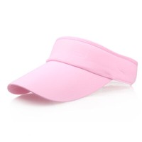 Sun Visor Cap with Peak, adjustable strap - Summer, sports, golf, tennis Cotton