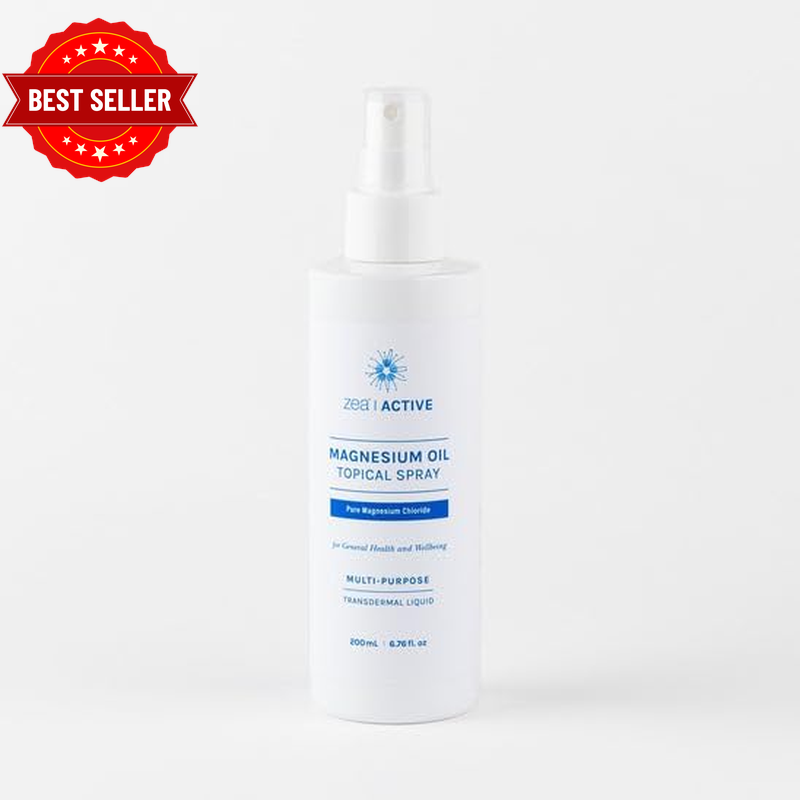 Zea Magnesium Oil Topical Spray 200 Ml – Natural Transdermal Magnesium for Muscl