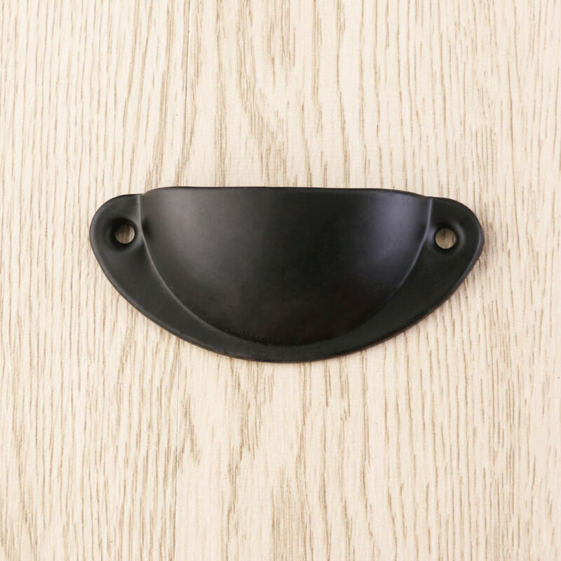 4x Vintage Muschelgriff Metall Möbelgriffe Schubladengriffe