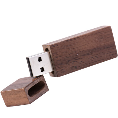 Free Logo Wood Box USB 2.0 Flash Drive Photography Custom Pen Drive 64GB 32G 16G
